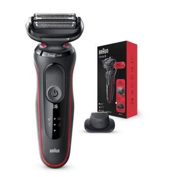 Braun Series 5 50-R1200s Red - Rasoir électrique avec tondeuse de précision