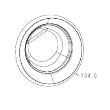 Porte hublot complète (repère 104 0) - Lave-linge - WHIRLPOOL (108684)