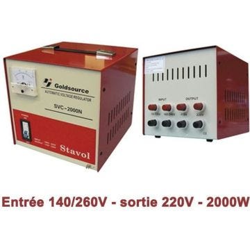 REGULATEUR de TENSION stabilisateur 220V 2000W secteur edf