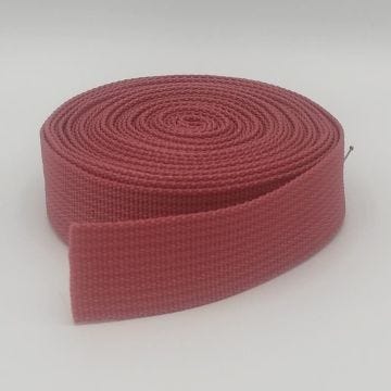 Sangle Polypropylène 25mm Bordeaux pour Sacs à Dos Main Couture Anse Accessoires Lunch Bag rouleau de 10 mètres