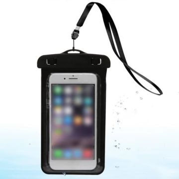 Pochette Étanche Téléphone [IPX8] Etui/Housse/Coque Étanche Smartphones Universel Sac Protection pour 5,1 à 6,0 pouces - NOIR