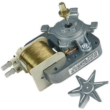 Moteur ventilateur pour four - WHIRLPOOL, BAUKNECHT, ARISTON HOTPOINT, IGNIS, KITCHENAID, IKEA WHIRLPOOL