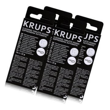 Lot de 4 boîtes de pastilles détergentes - KRUPS - Accessoires et entretien - Blanc