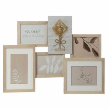 cadre photo 54 x 2,4 x 36,7 cm verre naturel shabby chic