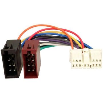 Fiche Autoradio 14PIN - ADNAUTO - Connecteur ISO pour Hyundai - 14 broches - Noir - Voiture