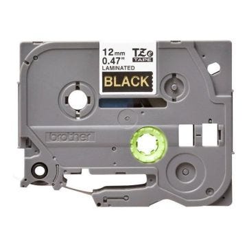 Ruban d'étiquettes laminé Brother TZE334 - 12,70 mm - Noir