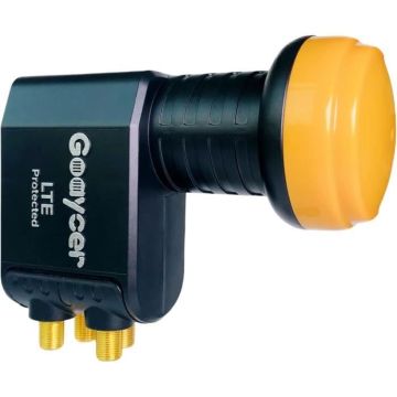 LNB numérique 4 voies HD 4K - Goaycer - Quad - Filtre LTE - Protection intempéries - Installation facile