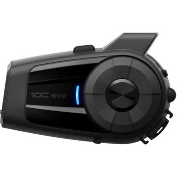 Système Caméra et Communication Bluetooth - SENA - 10C Evo - 4K/30FPS - Smart Audio Mix - Intercom de Groupe
