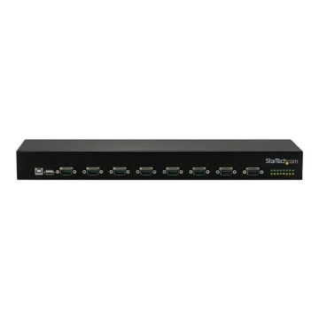 Adaptateur USB vers 8 x DB9 RS232 - STARTECH - Hub série - Montage en rack - USB 2.0 - Noir