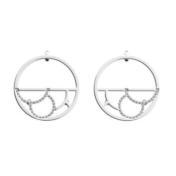 Boucles d'oreilles femme - Les Georgettes - Boucles d'oreilles Les Georgettes Gourmandise 30mm Collection Les Précieuses argentées
