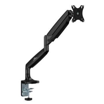 Support de moniteur pour bureau de 17-45', charge maximale de 16 kg, design ergonomique.