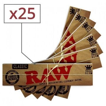 papier à rouler raw slim x25