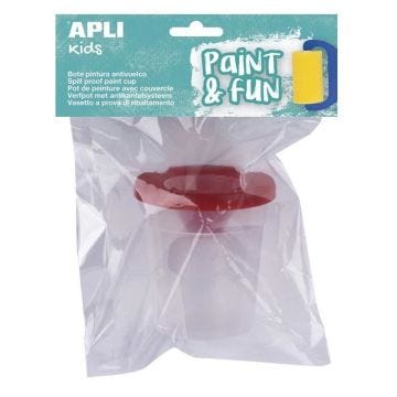 APLI Kids - Blister d`un verre à eau en plastique pour peinture Ø 7 cm - 17470
