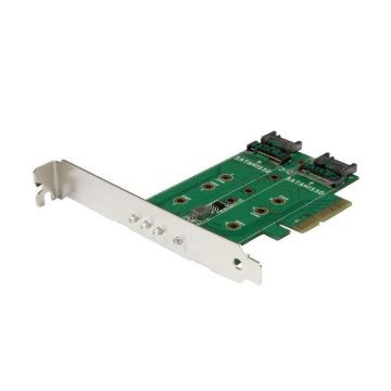 Adaptateur SSD M.2 NGFF à 3 ports - STARTECH - PCIe 3.0 - SATA III et NVMe