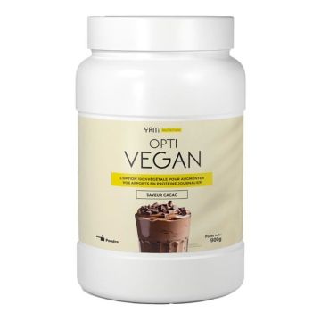 Protéines vegan Yam Nutrition - Opti Vegan - Cacao 900g
