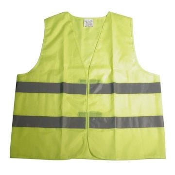 Dresco gilet de sécurité senior textile réflexion jaune taille unique