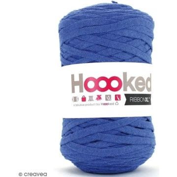 Ruban XL - HOOOKED - Bleu jeans - 120 m - 80% coton recyclé - Fil élastique et résistant