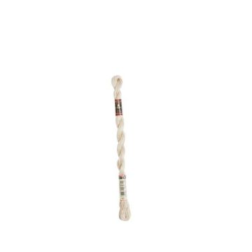 Fil DMC Coton Perlé Médium N5 Col. 822 Blanc