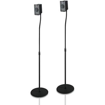 Pieds d'enceintes - HAMA - Universels - Hauteur réglable max. 123 cm - Charge max. 5 kg - Antidérapant