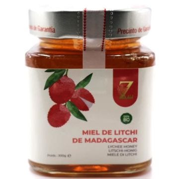 Miel De Litchi De Madagascar-300g -un miel Rare et unique - 100% Naturel, Récolté dans la Région de Manakara .