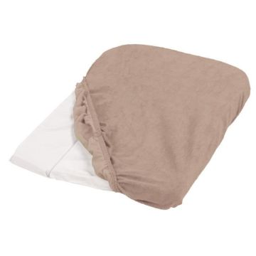 Lot 2 Housses de matelas à langer TINEO - Noisette