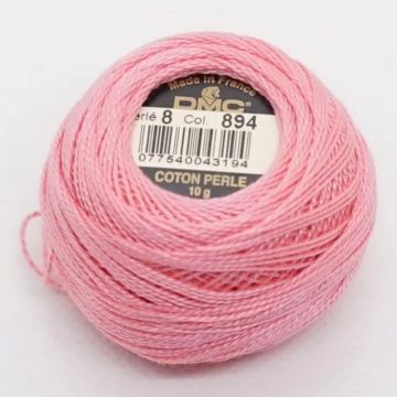 Fil à broder - Rose - 894 - Coton perlé - Pelote - DMC - Broderie - Crochet