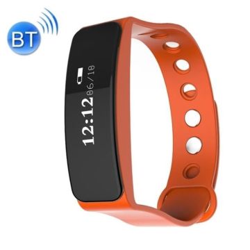 Bracelet Connecté Sport iOs Android Montre Écran OLED Ip66 Tracking Orange TPU + ABS YONIS