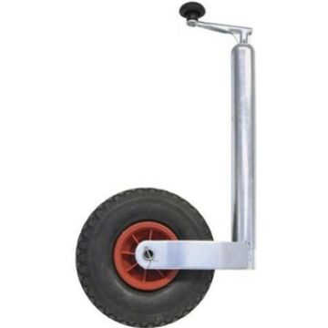 Roue jockey tube diam 48mm avec + 260x85mm plastique
