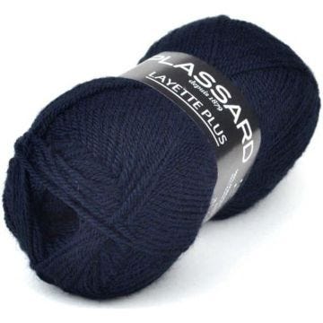 Laine Layette - Plassard - Pelote Plus 505 Marine - Acrylique - Spécial Bébé