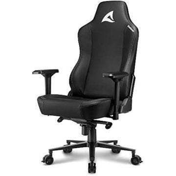Chaise de Gaming - SHARKOON - SGS40 - Cuir synthétique Noir - Accoudoirs réglables - Dossier inclinable 160°