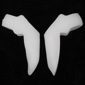 Gel Toe Spreader soulage la douleur des pieds Coussin Bunion Guard pour Hallux Valgus 2 pièces dans un emballage le prix est 2 Blanc