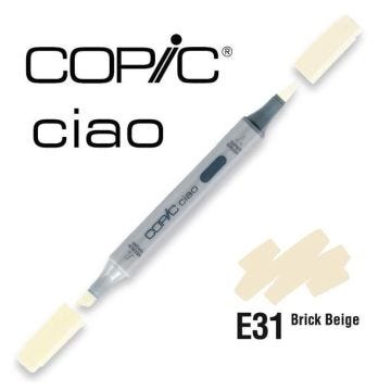 Marqueur à alcool Copic Ciao (Teintes chairs et terres E) - nuancier Copic:E31 Brick Beige