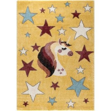 Tapis - MANI TEXTILE - BAMBICA Jaune - Chambre - Rectangulaire - Autres motifs
