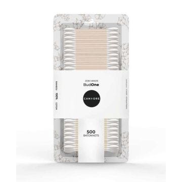 Coton tiges, Blister 500, Coton 100% - Ultra Doux - Batonnet fabriqué à partir de bambou Biodégradable