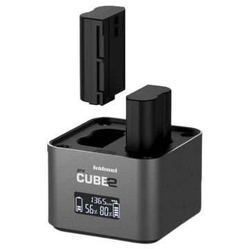 Hahnel ProCube2 Nikon, Gris, LCD, Auto-Indoor battery charger, AA, Lithium-Ion (Li-Ion), Hybrides nickel-métal (NiMH)