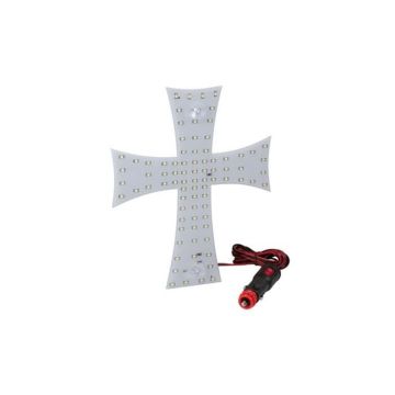 Croix à LED - Blanche - 24V - Intérieur - LED - Neuf - LED intégrée - Non compatible variateur - Garantie 2 ans
