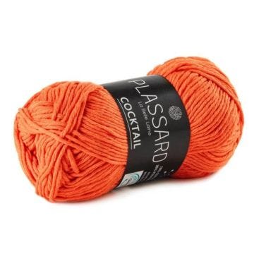 Fil d'été recyclé - PLASSARD - Cocktail Orange 51 - coton, polyester - aiguille 4