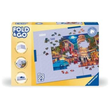 Plateau de puzzle - RAVENSBURGER - 17971 - Pliable - Pour 1000 pièces - Pinces de fixation