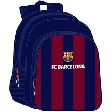 Sac à dos scolaire - SAFTA - F.C. Barcelone - Bleu - Adaptable au chariot - Confortable pour enfants