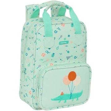 Sac à dos enfant - SAFTA - PREESCOAR FIESTA - Tissu recyclable - Adaptable avec poignées - Mixte