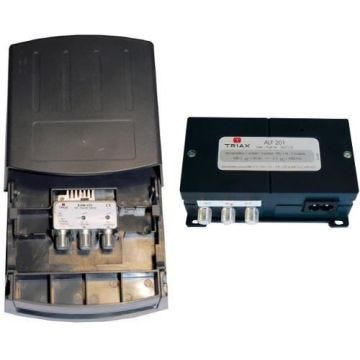 Préamplificateur et Alimentation LTE Triax EAM 225 2 Entrées BIII & UHF Gain 28 dB