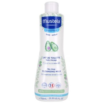 Mustela Lait de Toilette Sans Rinçage 750ml