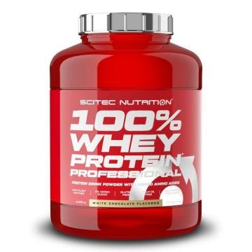 Whey concentrée Scitec Nutrition - 100% Whey Protein Professional - White Chocolate 2350g