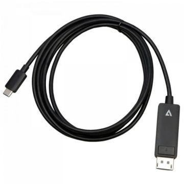 V7 - Adapterkabel - USB-C (M) zu DisplayPort (M) - Thunderbolt 3 / DisplayPort 1.4 - 2 m - Support von 8K 30 Hz -