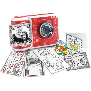 Appareil photo - VTECH - Kidizoom Print Cam - Couleur rose - Piles fournies - À partir de 4 ans