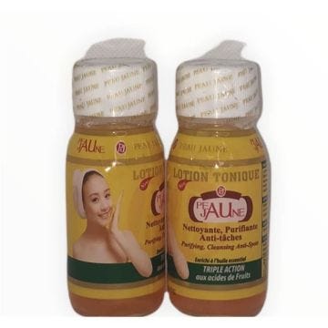 Lotion tonique éclaircissant peau jaune