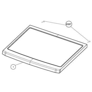 Couvercle - Lave-linge - BEKO (76668) - Blanc - Accessoires d'appareils|Conçu pour: Machine à laver
