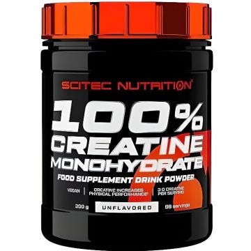 Créatine Scitec Nutrition - 100% Creatine Monohydrate - Saveur neutre 300g