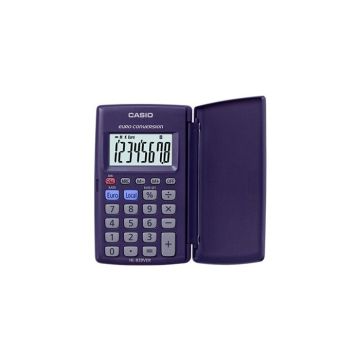 Calculatrice de poche - Casio - HL-820VER - Affichage 8 chiffres - Alimentation par pile - Violet