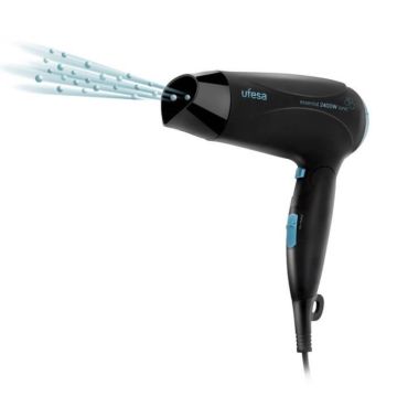 Sèche-Cheveux Pliable - UFESA - SC8310 - 2400W - Générateur d'Ions - Diffuseur et Concentrateur